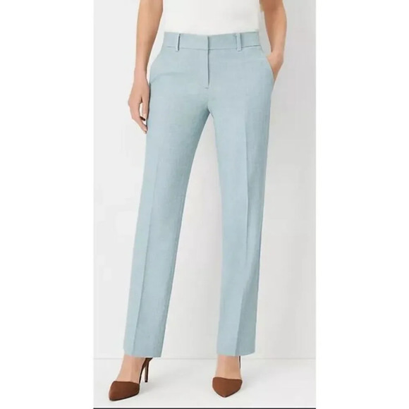 Ann Taylor The Straight Pant in Cross Weave - Curvy Fit Size 2. Retail 109 - Picture 4 of 4